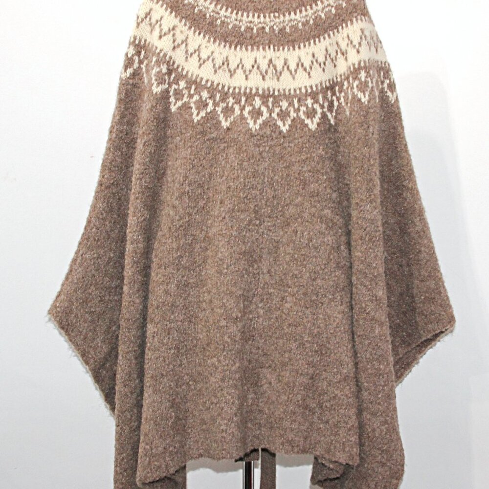 Polo Ralph Lauren Fair Isle Yoke Alpaca Wool Belted Cape Cardigan sz XL/XXL $998 - Picture 12 of 16